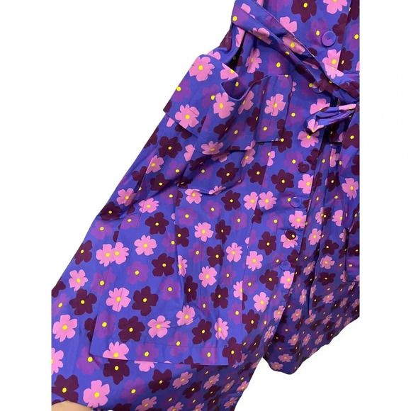 LHD Ramatuelle Midi Purple Floral Dress - Picture 15 of 15